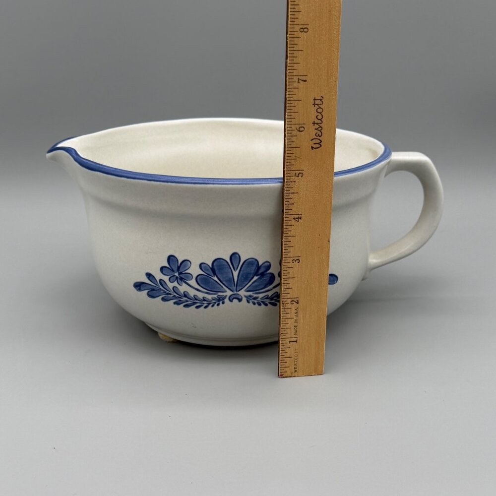 Pfaltzgraff Yorktowne Pattern #464 Handled Batter Bowl 2 1/2 Qt Stoneware USA - Picture 5 of 9